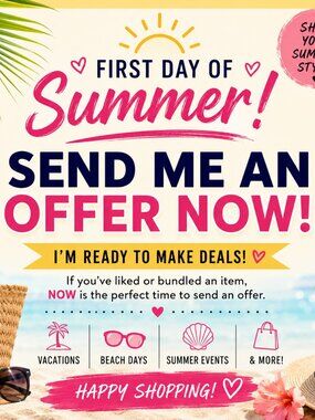 ☀️ SUMMER SHOPPERS! SEND OFFERS NOW | Closet Clearance Sale 🌴